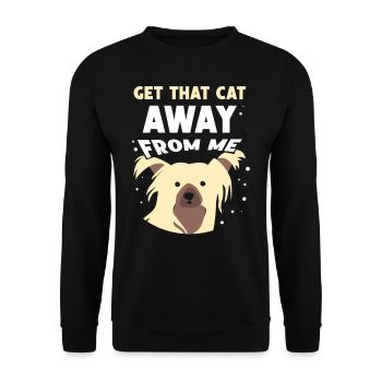 Take The Cat Away From Me Puppy Lover Dog - Unisex Sweatshirt - black - Front - Alina (178cm) & Michal (187cm)