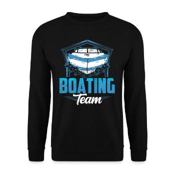 Équipe de navigation Yacht Bateau Bateau Bateau Voilier Voilier - Sweat-shirt Unisexe - noir - Devant - Alina (178cm) & Michal (187cm)