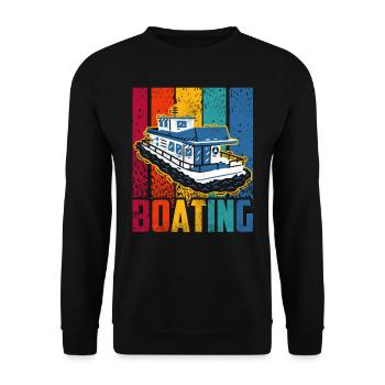Boating Sailboat Boat Boat Yacht - Unisex Sweatshirt - black - Front - Alina (178cm) & Michal (187cm)