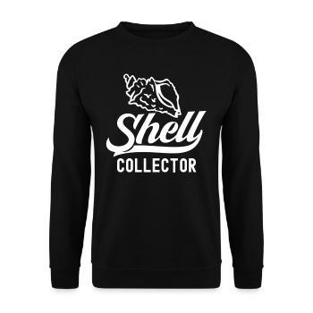 Shell Collector Shell Collector Collect shells - Unisex Sweatshirt - black - Front - Alina (178cm) & Michal (187cm)