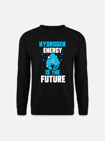 Energie Aus Wasserstoff Ist Die Zukunft Hydrogen - Unisex Pullover - Schwarz