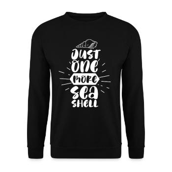 Une seule coquille collecteur de coquillages collecteurs de mollusques - Sweat-shirt Unisexe - noir - Devant - Alina (178cm) & Michal (187cm)