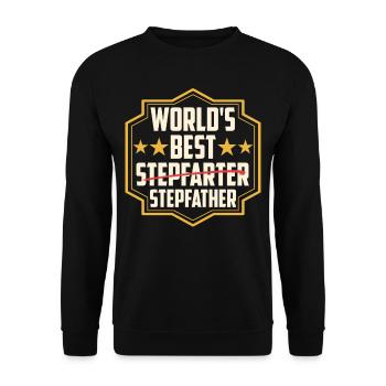 Le meilleur beau-père du monde Beau-père Beau-père Beau-père - Sweat-shirt Unisexe - noir - Devant - Alina (178cm) & Michal (187cm)