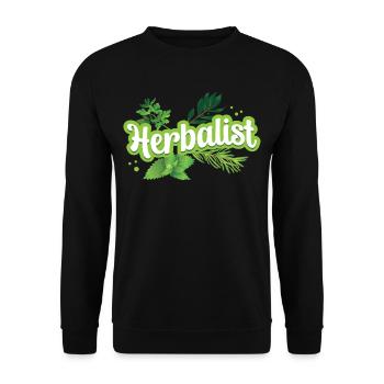 Herboriste Herb Herb Herb Herb Garden - Sweat-shirt Unisexe - noir - Devant - Alina (178cm) & Michal (187cm)