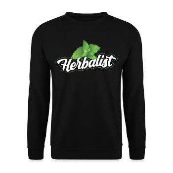 Herb Collector Herb Garden Herbes aromatiques - Sweat-shirt Unisexe - noir - Devant - Alina (178cm) & Michal (187cm)