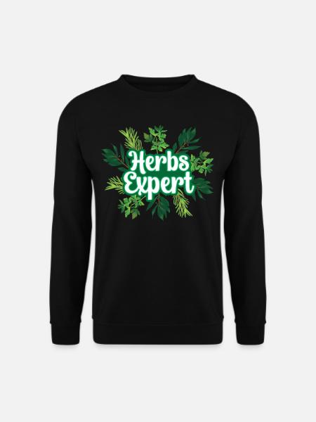 Kräuterexperte Kräuter Kraut Kräutergarten - Unisex Pullover - Schwarz