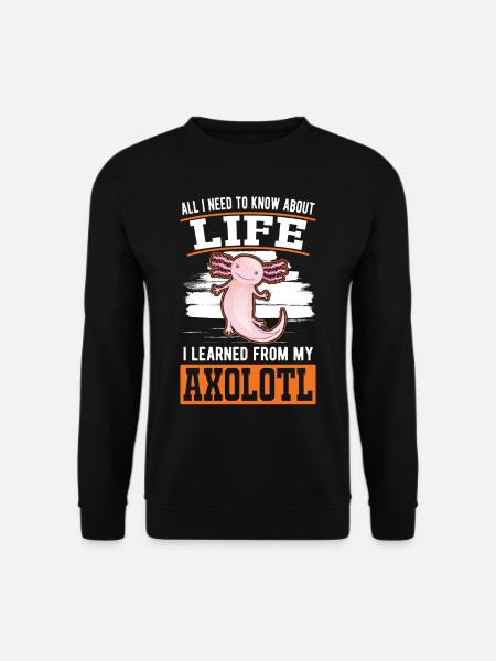 Axolotl Cadeau Queue Lurch - Sweat-shirt Unisexe - noir