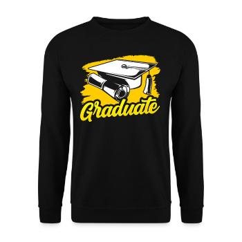 Graduate Graduate Graduate Festival - Unisex Sweatshirt - black - Front - Alina (178cm) & Michal (187cm)