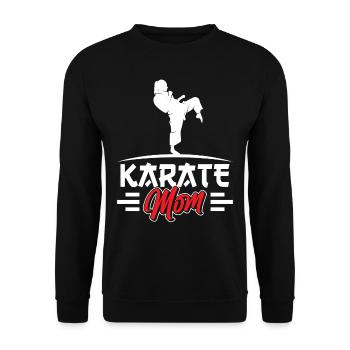 Karaté Mère Arts Martiaux Combattant d’Arts Martiaux - Sweat-shirt Unisexe - noir - Devant - Alina (178cm) & Michal (187cm)