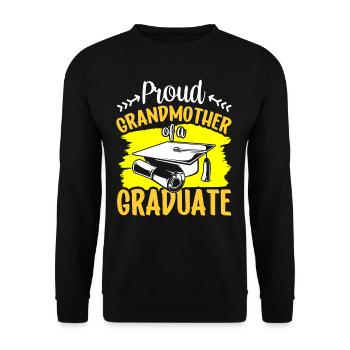 Proud Grandmother Of a Graduate Graduate - Unisex Sweatshirt - black - Front - Alina (178cm) & Michal (187cm)
