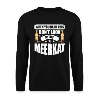 Suricate Cadeau Suricate Suricate - Sweat-shirt Unisexe - noir - Devant - Alina (178cm) & Michal (187cm)
