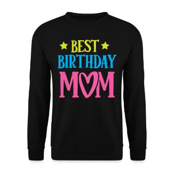 Meilleur anniversaire Maman Maman Anniversaire Maman - Sweat-shirt Unisexe - noir - Devant - Alina (178cm) & Michal (187cm)