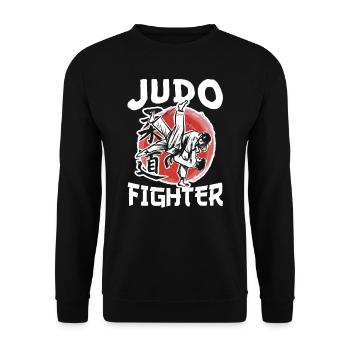 Judo Fighter Judoka Arts martiaux Hobby Arts martiaux - Sweat-shirt Unisexe - noir - Devant - Alina (178cm) & Michal (187cm)