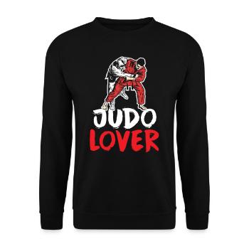 Judo Lovers Hobby Martial Arts Martial Arts Judoka - Unisex Sweatshirt - black - Front - Alina (178cm) & Michal (187cm)