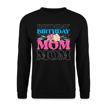 Anniversaire Maman Fête Mère Maman - Sweat-shirt Unisexe - noir - Devant - Alina (178cm) & Michal (187cm)