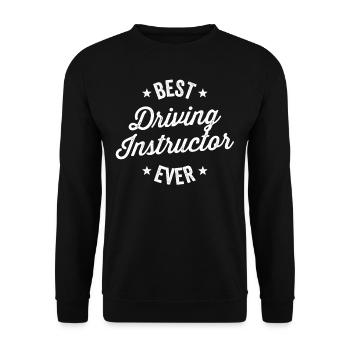 Bester Fahrlehrer Aller Zeiten Beruf Fahrschule - Unisex Pullover - Schwarz - Vorne - Alina (178cm) & Michal (187cm)