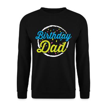 Anniversaire Papa Papa Père Party - Sweat-shirt Unisexe - noir - Devant - Alina (178cm) & Michal (187cm)