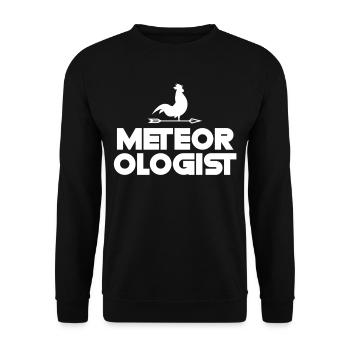 Profession de météorologue Météorologie Météorologie - Sweat-shirt Unisexe - noir - Devant - Alina (178cm) & Michal (187cm)