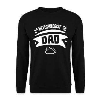 Météorologue Papa Météorologie Prévisions météorologiques - Sweat-shirt Unisexe - noir - Devant - Alina (178cm) & Michal (187cm)