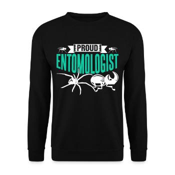 Proud entomologist Profession Entomology Insects - Unisex Sweatshirt - black - Front - Alina (178cm) & Michal (187cm)