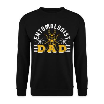 Entomologiste Papa Équipe Entomologie Insectes Profession - Sweat-shirt Unisexe - noir - Devant - Alina (178cm) & Michal (187cm)