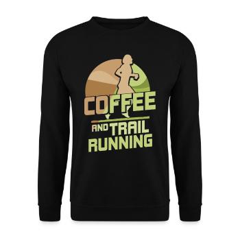 Café et Trail Running Race Runner Trail Run - Sweat-shirt Unisexe - noir - Devant - Alina (178cm) & Michal (187cm)
