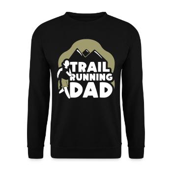 Trail Running Papa Race Runner Trail Run - Sweat-shirt Unisexe - noir - Devant - Alina (178cm) & Michal (187cm)