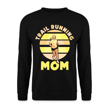 Trail Running Mama Runner Course de trail Running - Sweat-shirt Unisexe - noir - Devant - Alina (178cm) & Michal (187cm)