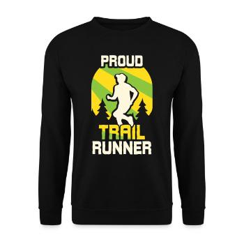 Fier Trail Runner Race Trail Running - Sweat-shirt Unisexe - noir - Devant - Alina (178cm) & Michal (187cm)