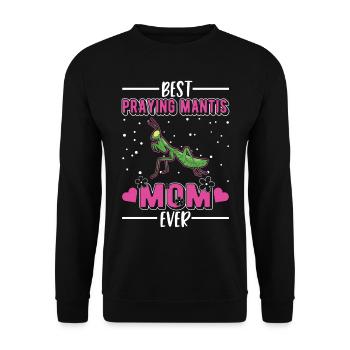 Best Praying Mantis Mom Ever Gottesanbeterin - Unisex Pullover - Schwarz - Vorne - Alina (178cm) & Michal (187cm)