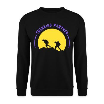 Trekking Partenaire Randonnée Randonneurs Randonnée - Sweat-shirt Unisexe - noir - Devant - Alina (178cm) & Michal (187cm)