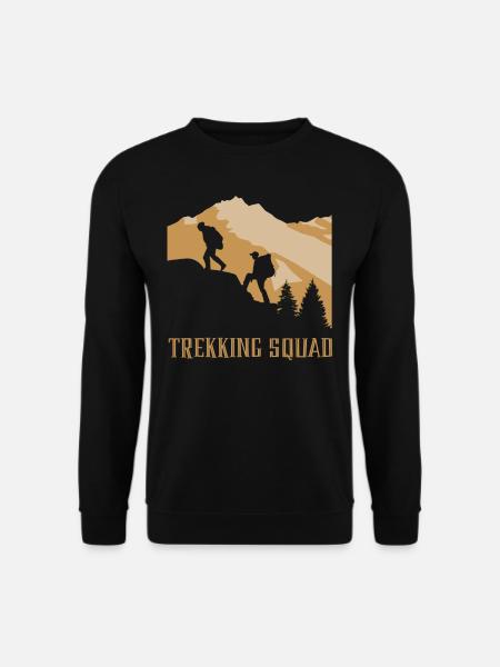 Trekking Team Hike Hiking Hikers - Unisex Sweatshirt - black