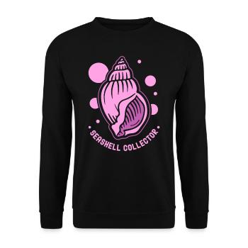 Shell Collector Shell Collector Shells Collecting - Unisex Sweatshirt - black - Front - Alina (178cm) & Michal (187cm)
