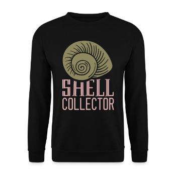 Shell Collector Shell Collector Collect shells - Unisex Sweatshirt - black - Front - Alina (178cm) & Michal (187cm)