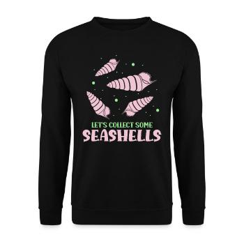 Rassemblons des coquilles des collecteurs de coquilles des collecteurs de coquilles - Sweat-shirt Unisexe - noir - Devant - Alina (178cm) & Michal (187cm)