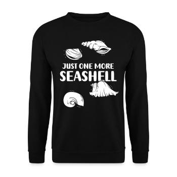 Une seule coquille collecteur de coquillages collecteurs de mollusques - Sweat-shirt Unisexe - noir - Devant - Alina (178cm) & Michal (187cm)