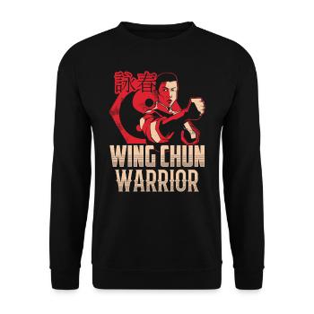 Wing Chun Warrior Trainer Martial Arts Martial Arts - Unisex Sweatshirt - black - Front - Alina (178cm) & Michal (187cm)