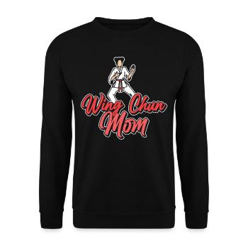 Wing Chun Mother Martial Arts Martial Arts Trainer - Unisex Sweatshirt - black - Front - Alina (178cm) & Michal (187cm)