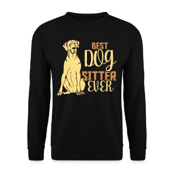 Meilleur Dog Sitter Ever Dog Dog Sitting - Sweat-shirt Unisexe - noir - Devant - Alina (178cm) & Michal (187cm)