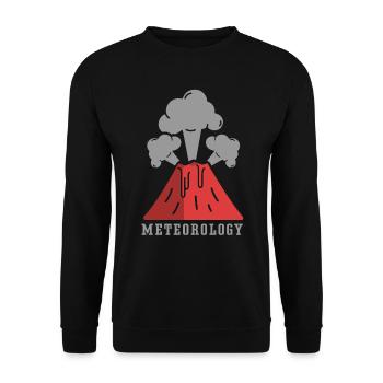 Meteorology Profession Weather Forecast Meteorologist - Unisex Sweatshirt - black - Front - Alina (178cm) & Michal (187cm)