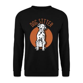 Dog Sitter Dog Dog Sitting Dog Sitting - Sweat-shirt Unisexe - noir - Devant - Alina (178cm) & Michal (187cm)