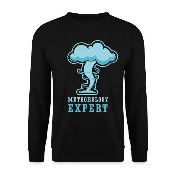 Meteorologie Experte Wettervorhersage Meteorologe - Unisex Pullover - Schwarz - Vorne - Alina (178cm) & Michal (187cm)
