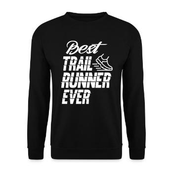 Bester Trail Runner Aller Zeiten Traillauf Running - Unisex Pullover - Schwarz - Vorne - Alina (178cm) & Michal (187cm)