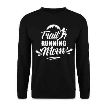 Trail Running Mama Runner Course de trail Running - Sweat-shirt Unisexe - noir - Devant - Alina (178cm) & Michal (187cm)