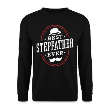 Best Stepfather Ever Stepdad Stepdad - Unisex Sweatshirt - black - Front - Alina (178cm) & Michal (187cm)
