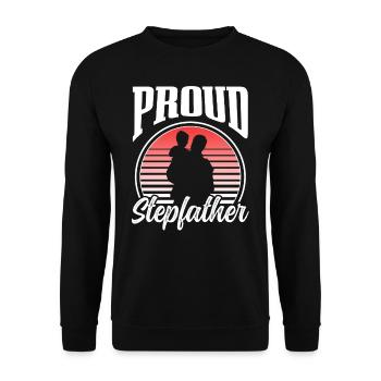 Fier beau-père Fête des pères beau-père Beau-père - Sweat-shirt Unisexe - noir - Devant - Alina (178cm) & Michal (187cm)