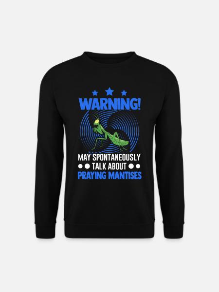 Gottesanbeterin Mantis Fangschrecke - Unisex Pullover - Schwarz