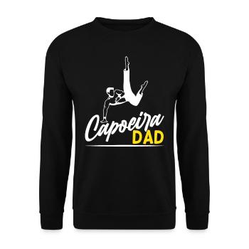 Capoeira Vater Kampfsport Brasilianisch Hobby - Unisex Pullover - Schwarz - Vorne - Alina (178cm) & Michal (187cm)