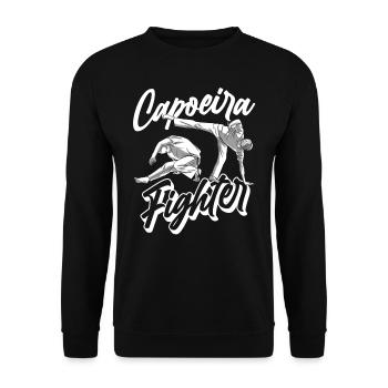 Capoeira Fighter Brazilian Hobby Martial Arts - Unisex Sweatshirt - black - Front - Alina (178cm) & Michal (187cm)