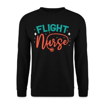 Flight Doctor Flight Physician Flight Nurse Occupation - Unisex Sweatshirt - black - Front - Alina (178cm) & Michal (187cm)